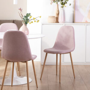 La silla de comedor Ellis con pata metálica efecto madera se convertirá en la protagonista de tu comedor gracias a su exclusivo y elegante diseño. Disfruta de esta polivalente silla de diseño ergonómico donde más la necesites