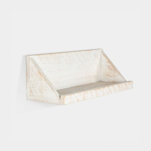 El estante rectangular Evan 60x20 cm fabricado en Madera reciclada representa con personalidad el upcycling