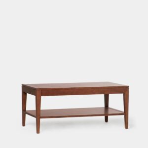 La mesa de centro elevable Mara en madera color castaño es una pieza esencial para completar cualquier salón/comedor. Es una mesa práctica y funcional que cuenta con un estante y un amplio cajón. Además