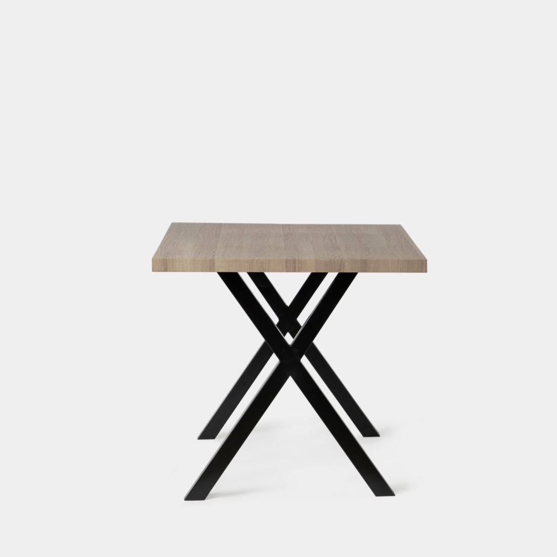 Mesa-de-comedor-rectangular-135-efecto-madera-con-pata-metalica-negra-Parks-8