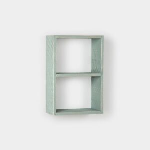 El estante cubo doble Evan fabricado en Madera reciclada representa con personalidad el upcycling