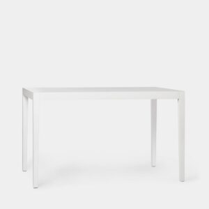 La mesa de comedor extensible 120/170 Mara blanca encaja en cualquier salón