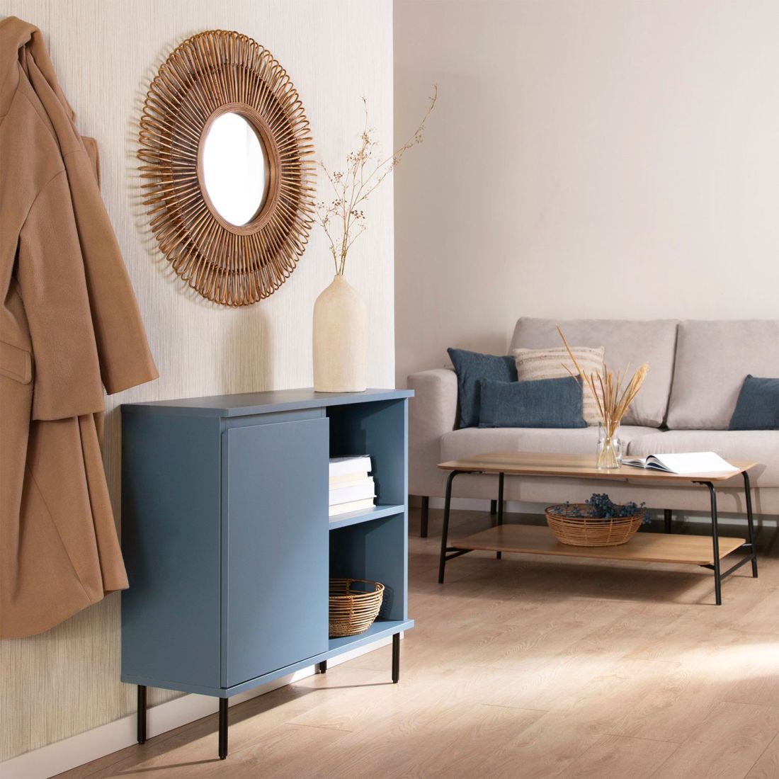 Mueble-recibidor-con-puerta-de-estilo-industrial-azul-Esben-5