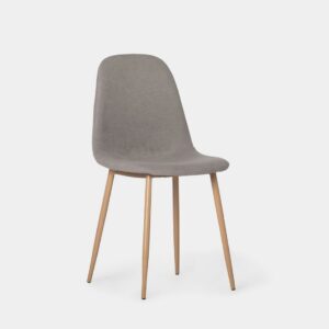 La silla de comedor Ellis con pata metálica efecto madera se convertirá en la protagonista de tu comedor gracias a su exclusivo y elegante diseño. Disfruta de esta polivalente silla de diseño ergonómico en donde más la necesites