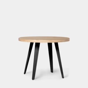 La mesa de comedor extensible Anais en madera de roble con pata metálica blanca es un básico que quedará genial en tu comedor o cocina. Además