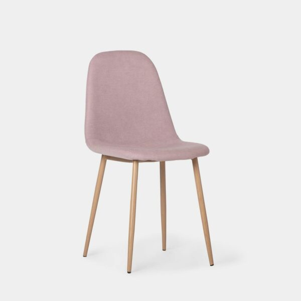 La silla de comedor Ellis con pata metálica efecto madera se convertirá en la protagonista de tu comedor gracias a su exclusivo y elegante diseño. Disfruta de esta polivalente silla de diseño ergonómico donde más la necesites