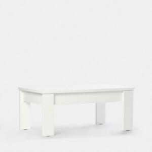 La mesa de centro fija Aris es idónea para disfrutar de momentos de relax en el salón viendo la televisión o leyendo un buen libro. Es una pieza multifuncional ideal para tu sala de estar. De líneas rectas