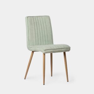 Eleva el estilo y la comodidad de tu hogar con la silla de comedor Mika. Su tapizado menta y patas naturales añaden un toque de sofisticación a cualquier estancia. Versátil y ergonómica